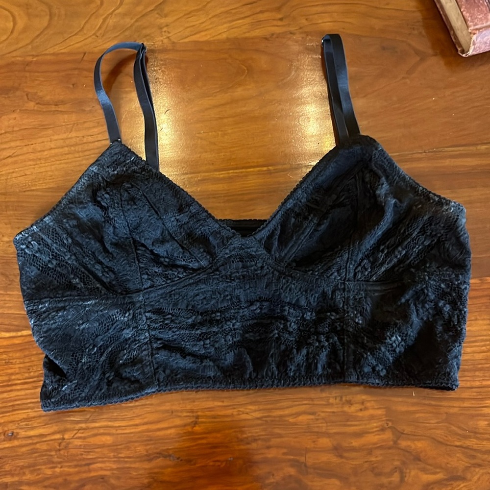 Free People Lace  Black Bralette